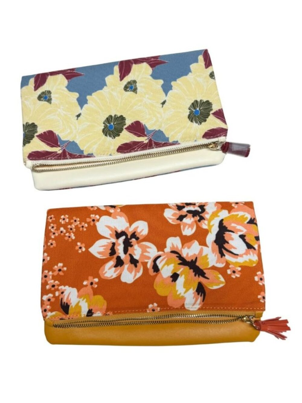 Rachel Pally Floral Canvas Clutch Bundle Set of 2